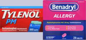 Tylenol PM, Benadryl