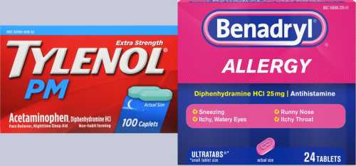Tylenol PM, Benadryl